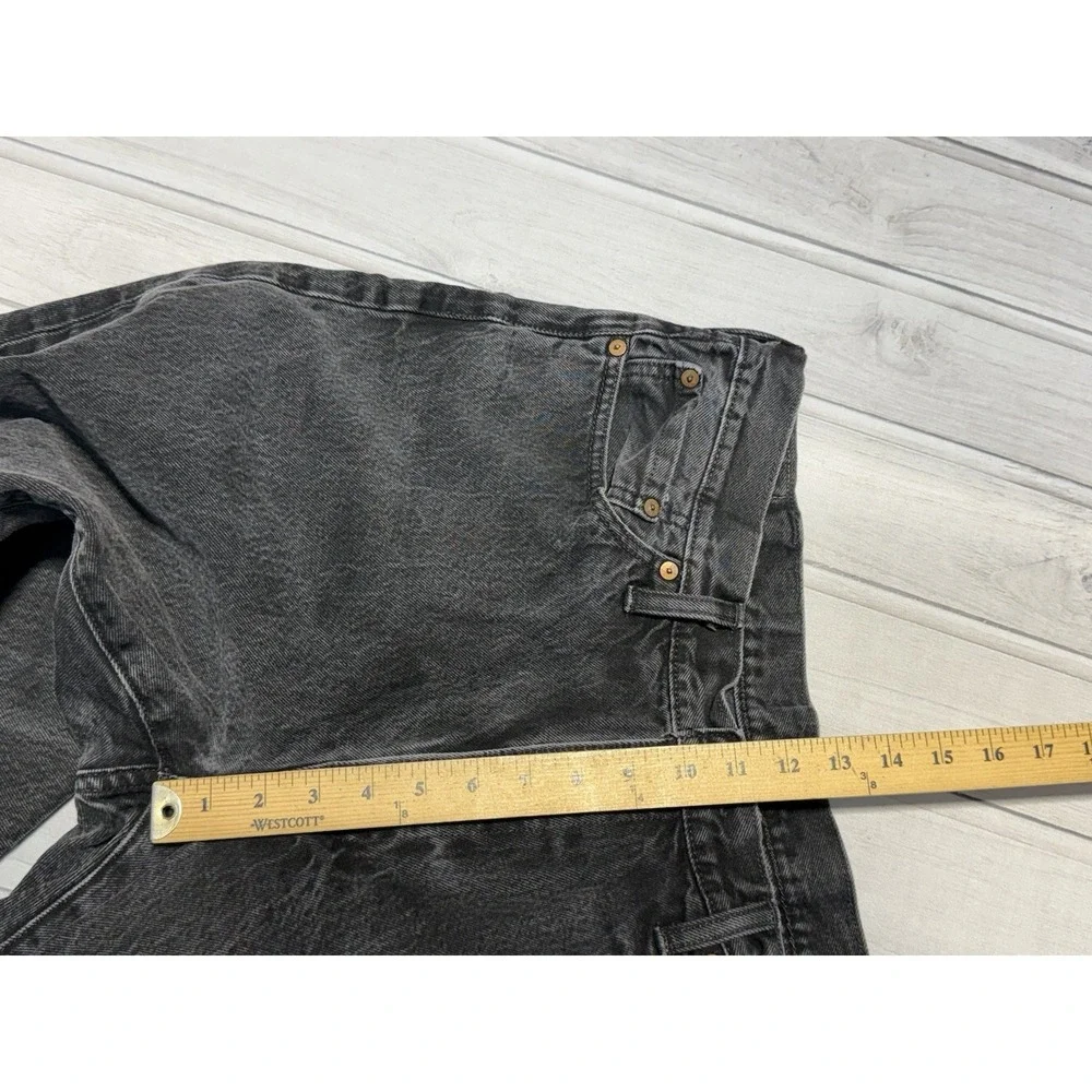 Levis 541 Jeans Mens 38x30 Black White Oak Cone Denim Selvedge Made in USA